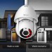 Cámara de seguridad Wi-Fi / Ethernet 3 Mpx robotizada con seguidor de movimiento para exterior|CCTV-235